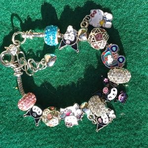 NEW Kuromi and Hello Kitty bracelet